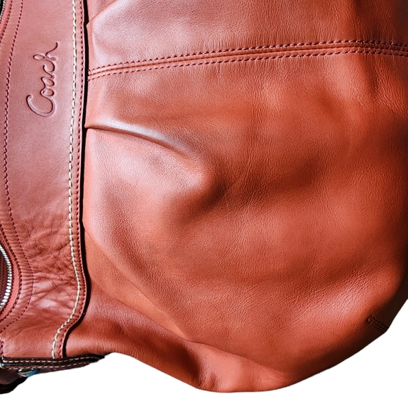 Vintage Coach Soho Leather Bag Burnt Orange - Picture 3 of 11